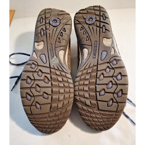 Merrell Simien Waterproof Hiking Shoes SNEAKERS Boulder Brown  Womens Size11 - Picture 10 of 10